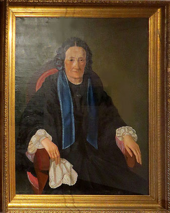 Retrat de Maria Àngela Bivern, heroïna de Santa Bàrbara. Oli sobre tela