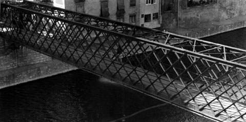 Pont de les Peixateries Velles des d'una vista enlairada. 1970