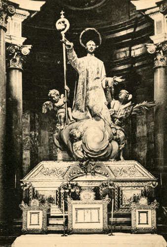 Imatge i sepulcre de Sant Narcís, d'argent. 1906