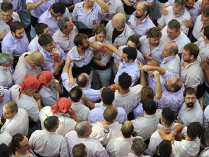 Fires de Sant Narc&iacute;s 2022. Diada castellera amb Marrecs de salt, Minyons de Terrassa i Capgrossos de Matar&oacute;