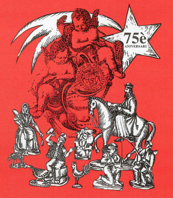 Cartell del 75è aniversari de l'Associació de Pessebristes de Girona