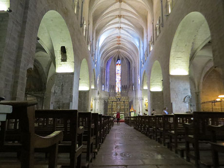 Temps de Flors 2022. Basílica de Sant Feliu. Interior de la nau