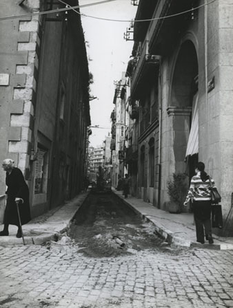 Obres al carrer Anselm Clavé. 1973
