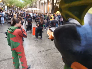 Festes de Primavera de Girona 2023. Despertada del petit Drac Major