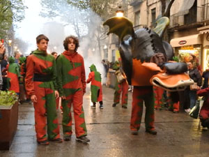 Festes de Primavera de Girona 2023. Despertada del petit Drac Major
