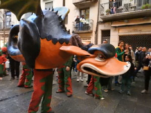 Festes de Primavera de Girona 2023. Despertada del petit Drac Major
