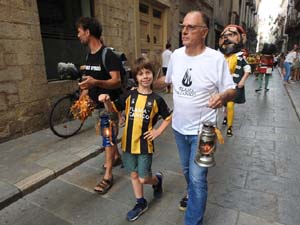 Cercavila de la Flama del Canigó 2023 fins la plaça del Vi