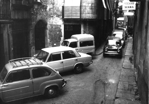 El carrer de les Peixateries Velles. 1979