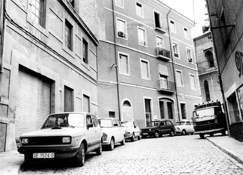 Vista del carrer del Perill. 1985