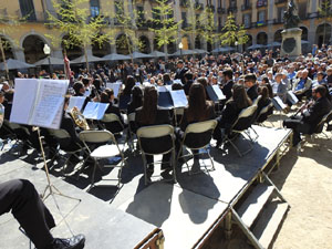 Setmana Santa 2023 a Girona.  Concert per la banda La Lira