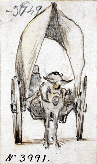 Tartana. Modest Urgell. Dibuix. Ca. 1864