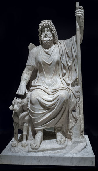 Reconstrucció ideal de l'estàtua de Zeus Serapis a Empúries