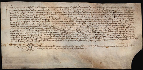 12 de setembre de 1433. Jordi de Caramany, cavaller, senyor del castell de Ventalló, confirma i reconeix que Ponç de Gurb, senyor del lloc de Sant Hilari Sacalm, sogre seu, li ha pagat 20.000 sous de moneda barcelonina, en concepte del dot atorgat a Caterina, filla del dit Ponç de Gurb, i esposa seva