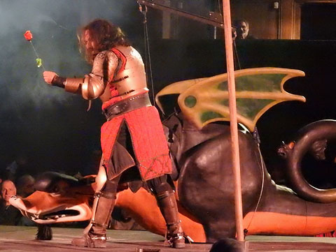 La sang del drac convertida en rosa