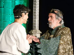 SRepresentaci&oacute; de la Consueta de Sant Jordi cavaller a la nau g&ograve;tica de la Catedral