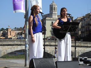 Diada Nacional 2024. Acte institucional a la pla&ccedil;a Catalunya, amb parlaments de Lluc Salellas, Miquel Noguer i S&iacute;lvia Paneque