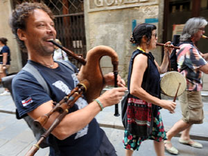 Diada Nacional 2024. Concentraci&oacute; a la pla&ccedil;a del Vi, lectura del manifest i cant de Els Segadors