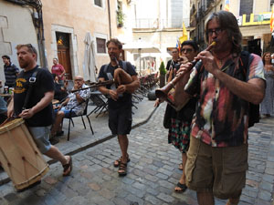 Diada Nacional 2024. Concentraci&oacute; a la pla&ccedil;a del Vi, lectura del manifest i cant de Els Segadors