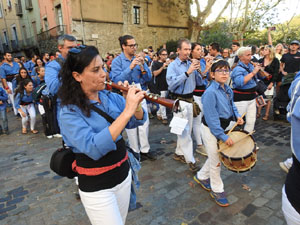 Fires de Sant Narcís 2023. Els Castells de Vigília amb els Marrecs de Salt, Colla Castellera de Madrid  i la Colla Castellera Esperxats de l'Estany