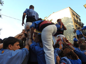 Fires de Sant Narcís 2023. Els Castells de Vigília amb els Marrecs de Salt, Colla Castellera de Madrid  i la Colla Castellera Esperxats de l'Estany