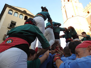 Fires de Sant Narcís 2023. Els Castells de Vigília amb els Marrecs de Salt, Colla Castellera de Madrid  i la Colla Castellera Esperxats de l'Estany