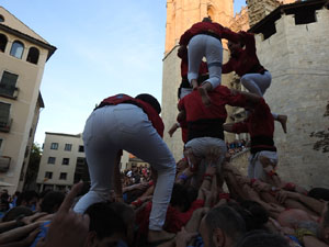 Fires de Sant Narcís 2023. Els Castells de Vigília amb els Marrecs de Salt, Colla Castellera de Madrid  i la Colla Castellera Esperxats de l'Estany