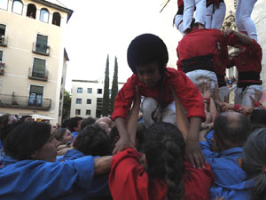 Fires de Sant Narcís 2023. Els Castells de Vigília amb els Marrecs de Salt, Colla Castellera de Madrid  i la Colla Castellera Esperxats de l'Estany