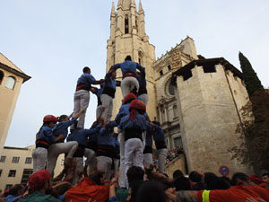Fires de Sant Narc&iacute;s 2024. Els Castells de Vig&iacute;lia amb els Marrecs de Salt, Colla Castellera Guillats de la Selva  i la Colla Castellera Esperxats de l'Estany