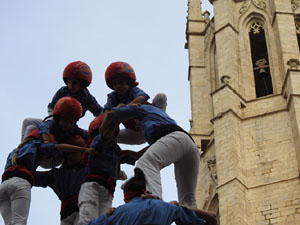 Fires de Sant Narc&iacute;s 2024. Els Castells de Vig&iacute;lia amb els Marrecs de Salt, Colla Castellera Guillats de la Selva  i la Colla Castellera Esperxats de l'Estany
