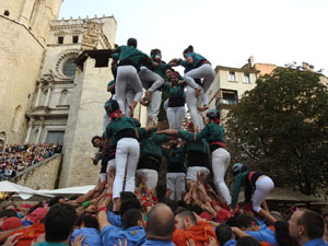 Fires de Sant Narc&iacute;s 2024. Els Castells de Vig&iacute;lia amb els Marrecs de Salt, Colla Castellera Guillats de la Selva  i la Colla Castellera Esperxats de l'Estany