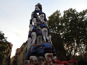 Fires de Sant Narc&iacute;s 2024. Els Castells de Vig&iacute;lia amb els Marrecs de Salt, Colla Castellera Guillats de la Selva  i la Colla Castellera Esperxats de l'Estany