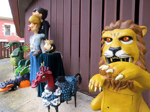 Fires de Sant Narc&iacute;s 2024. Cercavila de gegantons amb la Girona Marxing Band