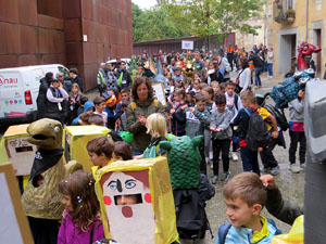 Fires de Sant Narc&iacute;s 2024. Cercavila de gegantons amb la Girona Marxing Band
