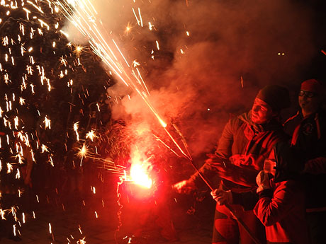 Fires de Sant Narc&iacute;s 2024. Correfoc amb els Trons de l'Onyar