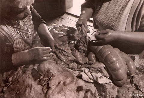 La matan&ccedil;a del porc a Mieres, La Garrotxa