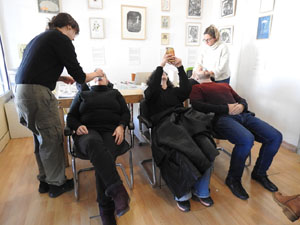 Nadal 2023. Home dels Nassos al barri de Sant Narc&iacute;s