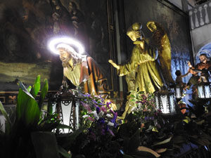 Setmana Santa 2024 a Girona. Exposanta a l'església dels Dolors