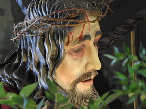 Setmana Santa 2024 a Girona. Exposanta a l'església dels Dolors