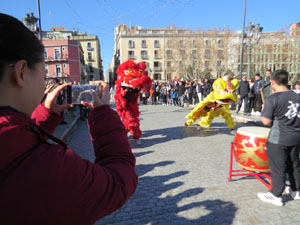 Celebració de l'any nou xinès, el 4723, any de la Serp, a Girona