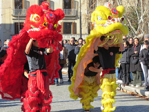 Celebració de l'any nou xinès, el 4723, any de la Serp, a Girona
