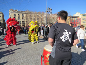 Celebració de l'any nou xinès, el 4723, any de la Serp, a Girona
