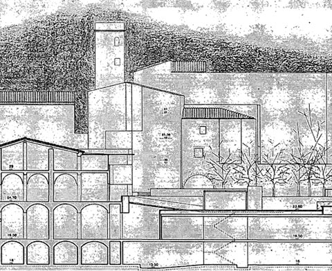 Dibuix del projecte de l'espai dels Maristes del 2001