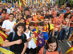 Diada Nacional 2025. Manifestaci&oacute; unit&agrave;ria per la Independ&egrave;ncia