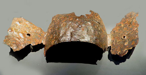 Umbó d'escut. Ferro. Edat del Ferro, ibèric, segles III-II aC. Mas Castellà, Po tós