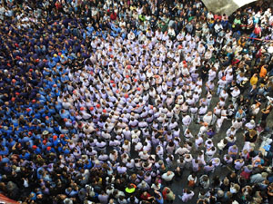 Fires de Sant Narc&iacute;s 2024. Diada castellera amb Marrecs de salt, Minyons de Terrassa i Capgrossos de Matar&oacute;