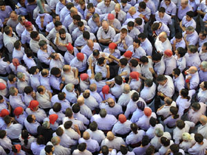 Fires de Sant Narc&iacute;s 2024. Diada castellera amb Marrecs de salt, Minyons de Terrassa i Capgrossos de Matar&oacute;