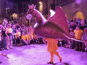 Fires de Sant Narc&iacute;s 2024. Ball de l'&Agrave;liga, capgrossos i gegants