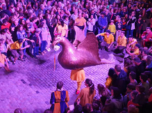 Fires de Sant Narc&iacute;s 2024. Ball de l'&Agrave;liga, capgrossos i gegants