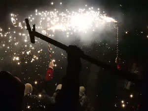 Fires de Sant Narc&iacute;s 2024. Correfoc amb els Trons de l'Onyar