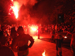 Fires de Sant Narc&iacute;s 2024. Correfoc amb els Trons de l'Onyar